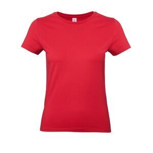 B&C Womens/Ladies E190 T-Shirt / Red